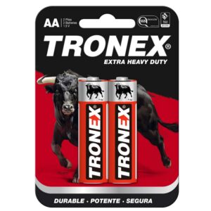 PILA MANGANESO TRONEX EHD AA BLISTER X2
