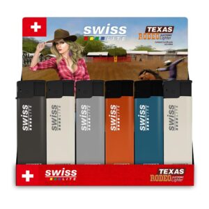 ENCENDEDOR SWISSLITE GRANDE SOLIDO ELECTRONICO RODEO TEXAS