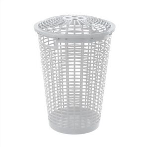 CESTA REDONDA CON MANIJA BLANCO RIMAX