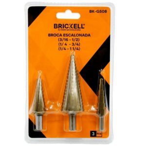 BROCA ESCALONADA X3 (3/16-1/2) (1/4-3/4) (1/4-1 1/4) (BK-G508)