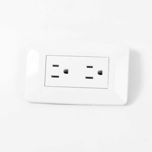 LINEA BK BLANCA INCRUSTAR TOMA DOBLE VHARBOR 110-220V (BC1803)(1747H)