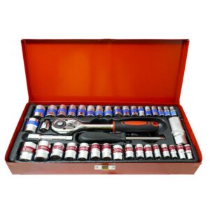 RACHE CON COPAS 3/8 Y 1/4" 40PCS KING TOOLS (HT2092)