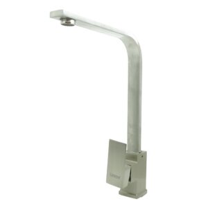 LLAVE LAVAPLATOS MONOCONTROL ACERO INOXIDABLE CUADRADA PLANA CROMADA UDUKE (HT2041)