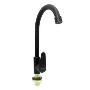 LLAVE LAVAMANOS ACERO INOXIDABLE REDONDA NEGRO UDUKE (HT2043)
