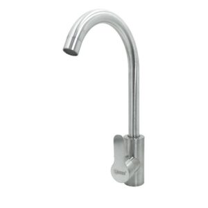 LLAVE LAVAPLATOS ACERO INOXIDABLE MONOCONTROL REDONDA CROMADA UDUKE (HT2049)