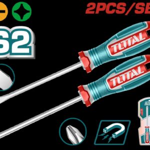JUEGO DESTORNILLADORES X 2 PZS PUNTA INMANTADA SUPER TOTAL (TKSDS0226)