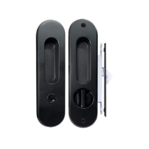 CERRADURA PARA PUERTA CORREDIZA LLAVE- PERILLA NEGRA (779302)*