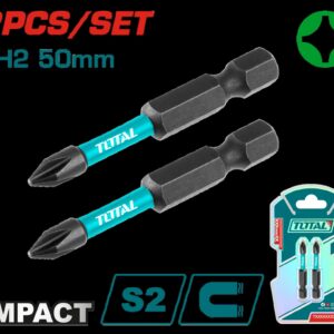 PUNTAS TALADRO IMANTADA 50MM (+) (+) JUEGO X 2 PZS INDUSTRIAL SUPER TOTAL (TACIM71PH250)