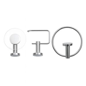 KIT ACCESORIOS PARA BAÑO X 3 PIEZAS CROMADO UDUKE (HT2164)