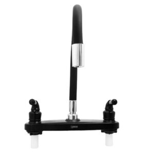 MEZCLADOR LAVAPLATOS FLEXIBLE ALETA 8" NEGRO ABS UDUKE (HT2170)