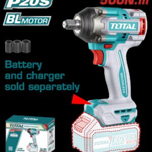 PISTOLA IMPACTO INALAMBRICA 1/2 20V 500 NM BATERIA Y CARGADOR SE VENDEN POR SEPARADO SUPER TOTAL (TIWLI20501)