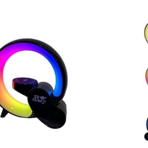 PARLANTE INALAMBRICO BLUETOOTH CON LUCES Y CARGA MAGNETICA PARA CELULAR HM-2309