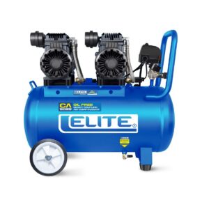 COMPRESOR ELITE 3.5HP TANQUE 50LTS 120PSI EN SERIE LIBRE DE ACEITE (CA5035)