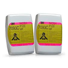 FILTRO P100 CARTUCHO 7093C PARA PARTICULAS ALTA EFICIENCIA CLASE 1 (PQTE X 2) 3M (70071401270)