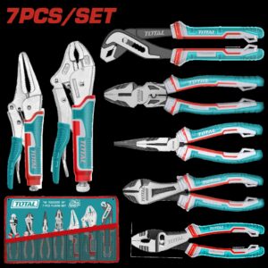JUEGO DE ALICATES Y HOMBRE SOLO X 7 PZS SUPER TOTAL (TOS23055)