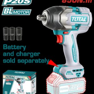 PISTOLA IMPACTO INALAMBRICA 1/2 20V 850 NM BATERIA Y CARGADOR SE VENDEN POR SEPARADO SUPER TOTAL (TIWLI20851)