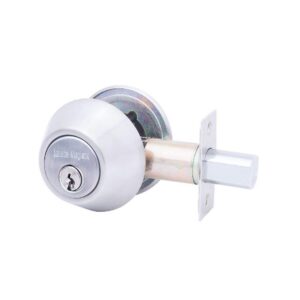 CHAPA CERROJO SEGURIDAD KINGLOCK DOBLE CILINDRO CROMO-MATE REF 710 (771002)