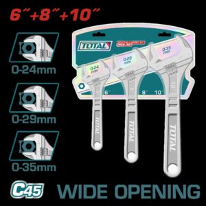 JUEGO DE LLAVE PESTON 6"/8"/9" SUPER TOTAL (THTK1013)