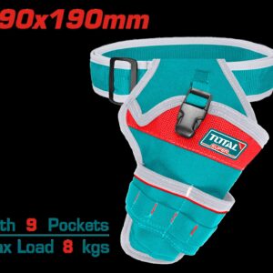 PORTA HERRAMIENTA DE 9 BOLSILLOS CAPACIDAD MAXIMA 8KG TOTAL (THT16P30125)