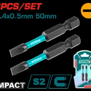 PUNTAS TALADRO IMANTADA 4x0.5MM 50MM (-) (-) JUEGO X 2 PZS INDUSTRIAL SUPER TOTAL (TACIM71SL450)