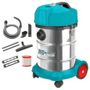 ASPIRADORA Y SOPLADORA PARA HUMEDO Y SECO 30L 1400W INCLUYE ACCESORIOS INDUSTRIAL SUPER TOTAL (UTVC14301)