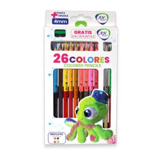 COLOR AHROYAL DOBLE PUNTA 26 COLORES 13 PIEZAS 4 MM X12 [PA2016]