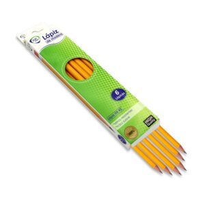 LAPIZ AHROYAL AMARILLO MADERA #2.HB X 6 UND