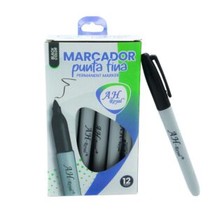 MARCADOR AH ROYAL NEGRO TIPO SHARPIE (PAC90015-116)