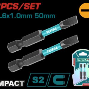 PUNTAS TALADRO IMANTADA 50MM (-) (-) JUEGO X 2 PZS INDUSTRIAL SUPER TOTAL (TACIM71SL650)