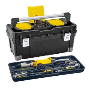 CAJA HERRAMIENTA 25 PRO CERR METALICA NEGRA RIMAX (13630)