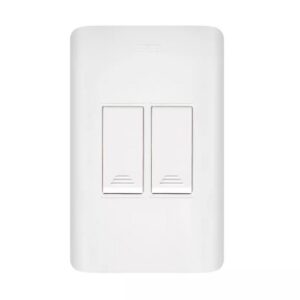 LINEA AVE BLANCA INCRUSTRAR SWICHE DOBLE (15011)