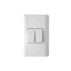 LINEA AVE BLANCA INCRUSTRAR SWICHE DOBLE CONMUTABLE (15022)