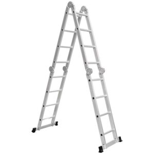 ESCALERA MULTIPOSICIONES 16 PELDAÑOS UDUKE CON PLATAFORMA (4.8MTRS)(150KLS)(HT3165)