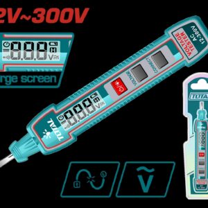 PROBADOR DE CORRIENTE DIGITAL 12V - 300V INDUSTRIAL SUPER TOTAL (THTS33001)