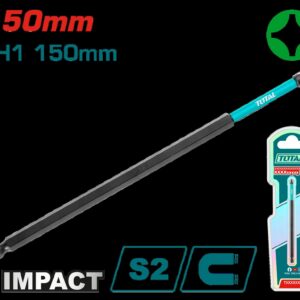 PUNTA TALADRO IMANTADA 150MM (+) INDUSTRIAL SUPER TOTAL (TACIM71PH1150)