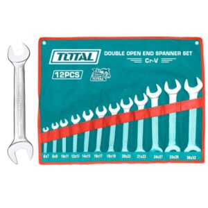 LLAVE BOCA FIJA JUEGO X 12 PZS 6-32MM CRV INDUSTRIAL SUPER TOTAL (THT1023121)