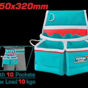 PORTA HERRAMIENTA DE 10 BOLSILLOS CAPACIDAD MAXIMA 10KG TOTAL (THT16P10125)