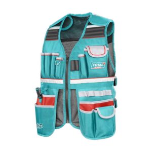 CHALECO PORTA HERRAMIENTA DE 17 BOLSILLOS INDUSTRIAL CAPACIDAD MAXIMA 3KG SUPER TOTAL (TTVT16025)