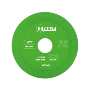 DISCO CORTE VIDRIO Y CERAMICA VERDE 4-1/2" UDUKE (HT3146)
