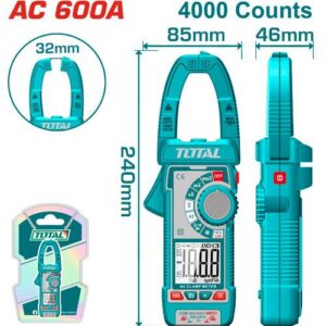 PINZA VOLTIAMPERIMETRICA 600V DIGITAL INDUSTRIAL SUPER TOTAL (TMT766001)