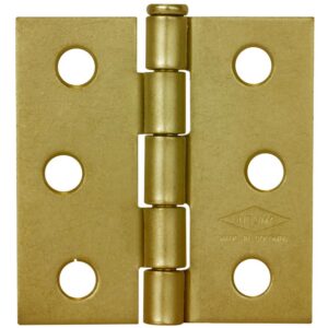 BISAGRA NUDO CABEZA PLANA DORADA INDUMA 3X3 C-16 X12 PARES (PUERTA) (T1106-0061)