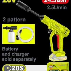 HIDROLAVADORA INALAMBRICA 20V PORTATIL BATERIA Y CARGADOR NO INCLUIDO DYLLU (DTQX0120)