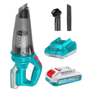 ASPIRADORA DE MANO INALAMBRICA 20V 0.5L INCLUYE 1 BATERIA 2.0AH Y CARGADOR TOTAL (UTVLI20126)