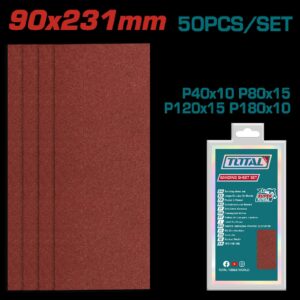 JUEGO DE HOJAS DE LIJA DE PALMA X 50 PZS (90X231MM) TOTAL (TAC7492412)