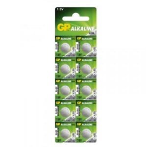 PILA ALKALINA BOTON GP 189A 8(LR54) 1.5V BLISTER X 10 (PRECIO POR UNIDAD) (GP189-C10) (1130)