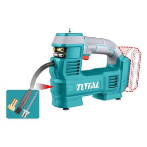 COMPRESOR MINI INALAMBRICO DIGITAL 20V 160PSI AUTOMATICO PARA CARRO BATERIA Y CARGADOR NO INCLUIDO TOTAL (TACLI2012)