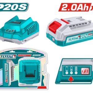 KIT DE 1 BATERIA 2.0AH + CARGADOR DE 20V INDUSTRIAL SUPER TOTAL (UTFBCPK1212)