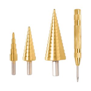 BROCA ESCALONADA JUEGO X 3 PZS +1PUNZON INDUSTRIAL SUPER TOTAL (UTACSD2041)