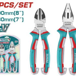 JUEGO DE ALICATE 8" + CORTA FRIO 7" INDUSTRIAL SUPER TOTAL (THT2K0206)