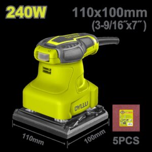 LIJADORA DE PALMA 4 3/8"X 4" 240W INCLUYE 5 LIJAS DYLLU (UDTFA1503)